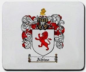 Albino coat of arms mouse pad