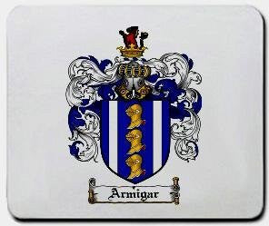 Armigar coat of arms mouse pad