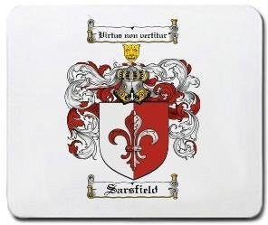 Sarsfield coat of arms mouse pad