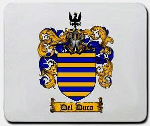 Del-duca coat of arms mouse pad
