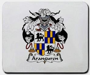 Aranguren coat of arms mouse pad