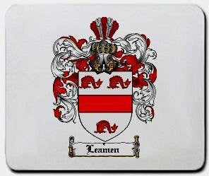 Leamen coat of arms mouse pad