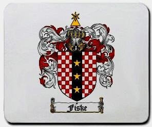 Fiske coat of arms mouse pad