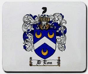 D'eon coat of arms mouse pad
