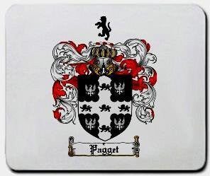 Pagget coat of arms mouse pad