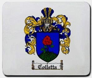 Colletta coat of arms mouse pad