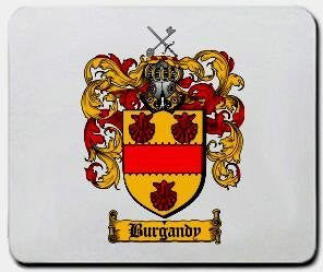 Burgandy coat of arms mouse pad
