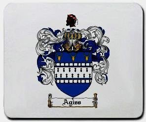 Agiss coat of arms mouse pad