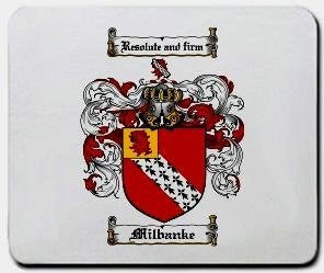 Milbanke coat of arms mouse pad