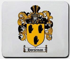 Horseman coat of arms mouse pad