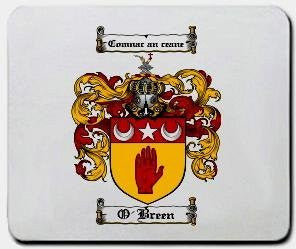O'breen coat of arms mouse pad