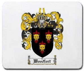 Woodfort coat of arms mouse pad
