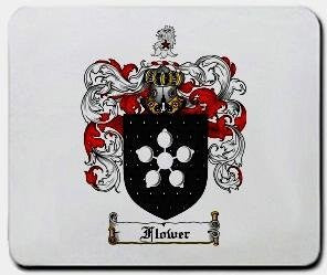 Flower coat of arms mouse pad
