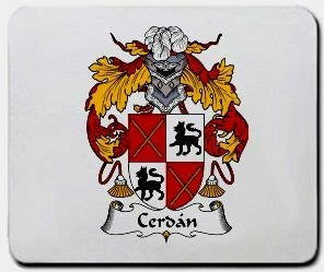Cerdan coat of arms mouse pad
