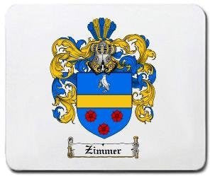 Zimmer coat of arms mouse pad