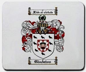 Gladston coat of arms mouse pad