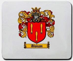 Alouan coat of arms mouse pad