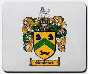 Braddock coat of arms mouse pad