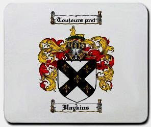 Haykins coat of arms mouse pad