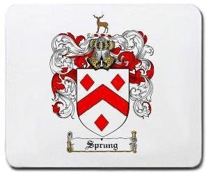 Sprung coat of arms mouse pad