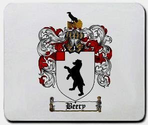 Beery coat of arms mouse pad