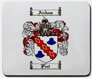 Peat coat of arms mouse pad