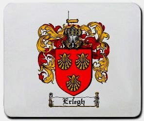 Erlegh coat of arms mouse pad