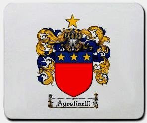 Agostinelli coat of arms mouse pad