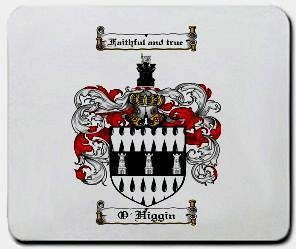 O'higgin coat of arms mouse pad