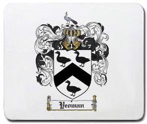 Yeoman coat of arms mouse pad