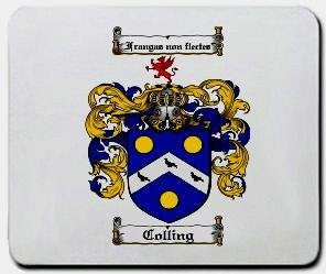 Colling coat of arms mouse pad