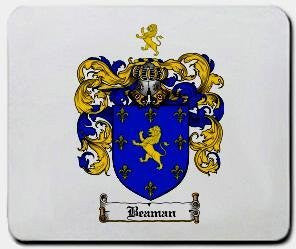 Beaman coat of arms mouse pad