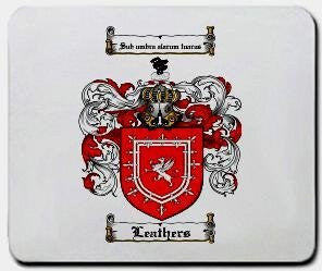 Leathers coat of arms mouse pad