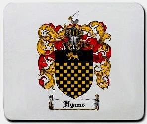 Hyams coat of arms mouse pad