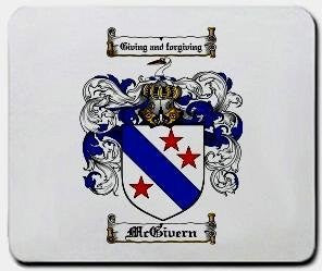 Mcgivern coat of arms mouse pad