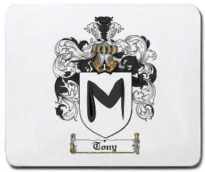 Tony coat of arms mouse pad