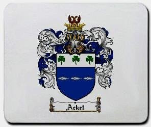 Acket coat of arms mouse pad