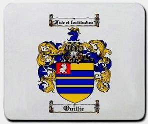 Quillie coat of arms mouse pad