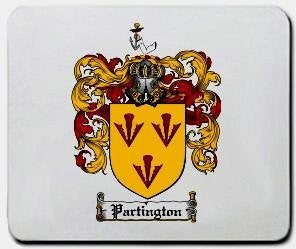 Partington coat of arms mouse pad