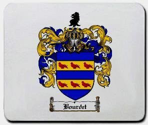 Bourdet coat of arms mouse pad