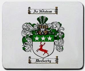 Dockerty coat of arms mouse pad