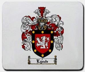 Lynde coat of arms mouse pad