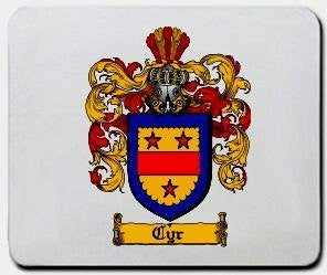 Cyr coat of arms mouse pad