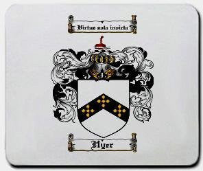 Hyer coat of arms mouse pad