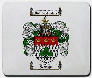 Leoge coat of arms mouse pad
