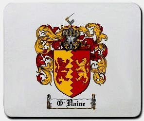 O'haine coat of arms mouse pad