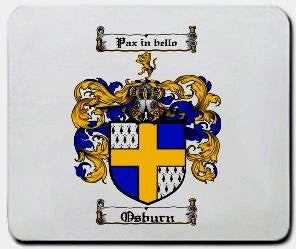 Osburn coat of arms mouse pad