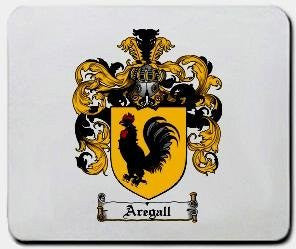 Aregall coat of arms mouse pad