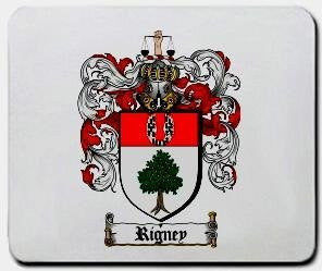 Rigney coat of arms mouse pad