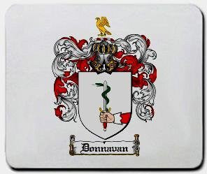 Donnavan coat of arms mouse pad